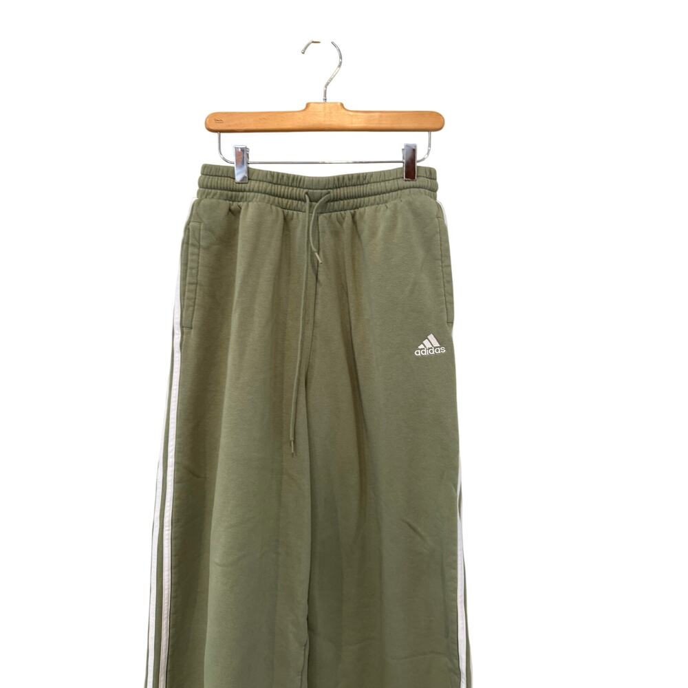 Adidas Originals Wide Leg Sweatpants Sage Green L - Picture 4 of 6